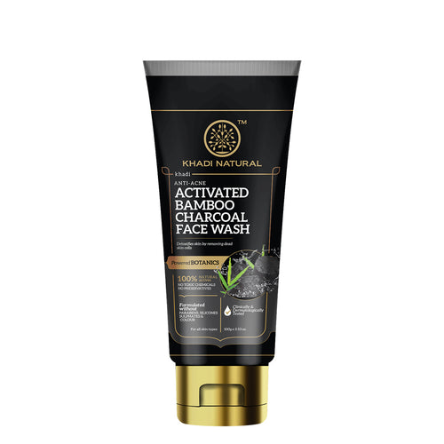 Khadi Natural Activated Bamboo Charcoal Face Mask - 200gm